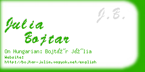 julia bojtar business card